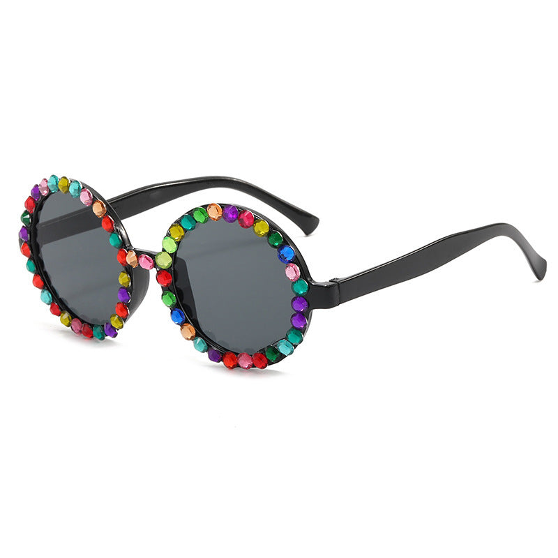 PC al por mayor 2023 Nuevas gafas de sol de encaje de triángulo de diamante